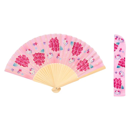 Sanrio Other Folding Fan Hello Kitty Pink With Case 835749