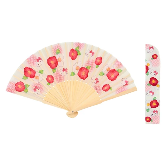 Sanrio Other Hello Kitty Folding Fan White With Case 835901