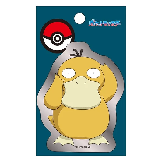Pokemon Center Original Silver Sticker Psyduck