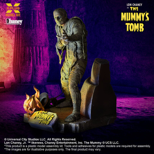 XPlus The Mummy's Tomb 1/8 Scale Lon Chaney Jr. as The Mummy Plastic Model Kit Reissue