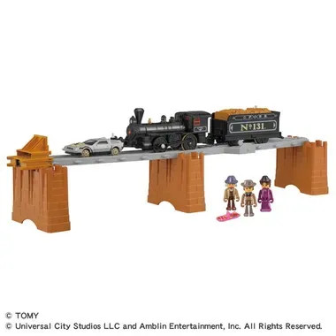 Takara Tomy Plarail Back To The Future Part 3 Steam Locomotive No 131 And Time Machine