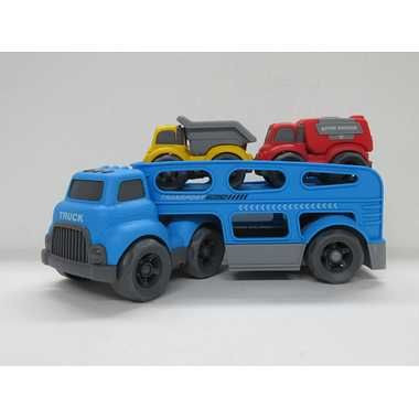 JOZEN Vehicle Town Car Carrier, Dump Truck And Fire Truck Set