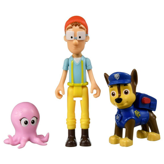 Takara Tomy Paw Patrol Adventure Bay Friends Chase And Captain Turbot Figure Set