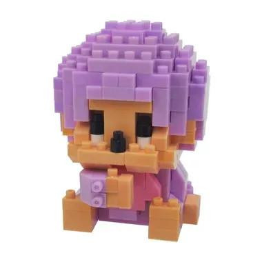 Kawada NBCC-287 Nanoblock Monchhichi Kun Light Purple 