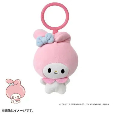 Puni Commu Puni Plush Keychain My Melody Puni Runz