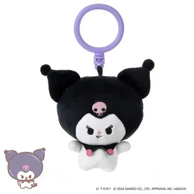 Puni Commu Puni Plush Keychain Kuromi Puni Runz