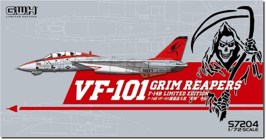 Great Wall Hobby 1/72 F-14B VF-101 Grim Reapers Model Kit S7204 Aircraft