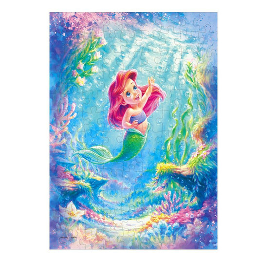 Jigsaw Puzzle - Made In Japan Disney Ariel Beautiful Child D (108 Pieces)