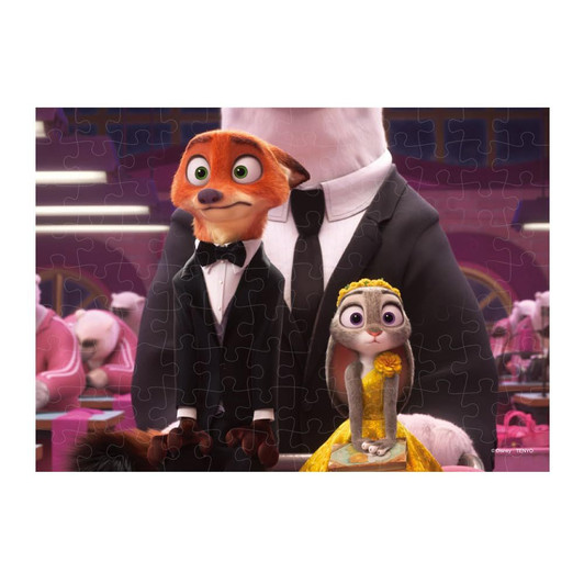 Jigsaw Puzzle - Made In Japan Where They Arrived Disney Movie Zootopia 2 D With (108 Pieces)