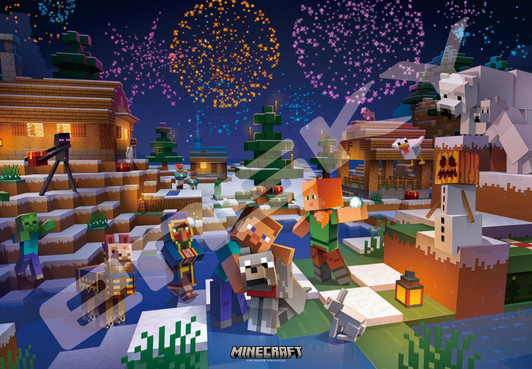 Jigsaw Puzzle - Minecraft Celebration 1000T-300 (1000 Pieces)