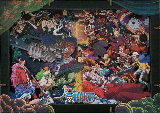 Ensky PT-WP07 ONE PIECE Wano Kuni Paper Theater Wood Style Premium