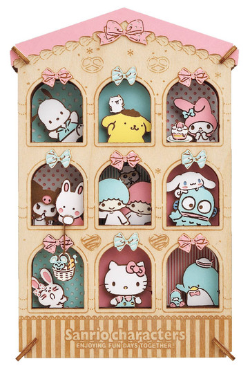 Ensky PT-WL14X Sanrio Characters: - Sweets House [Renewal] Paper Theater Wood Style