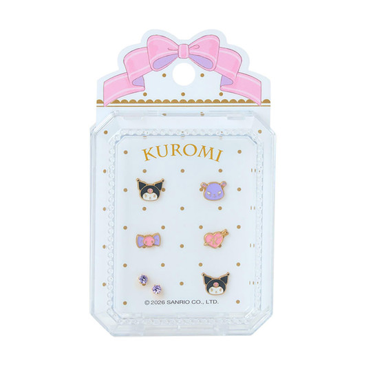 Sanrio Kuromi 7 Piece Earrings Set 923427