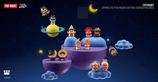 Crybaby Crying to the Moon Sitting Series Box of 12 Popmart