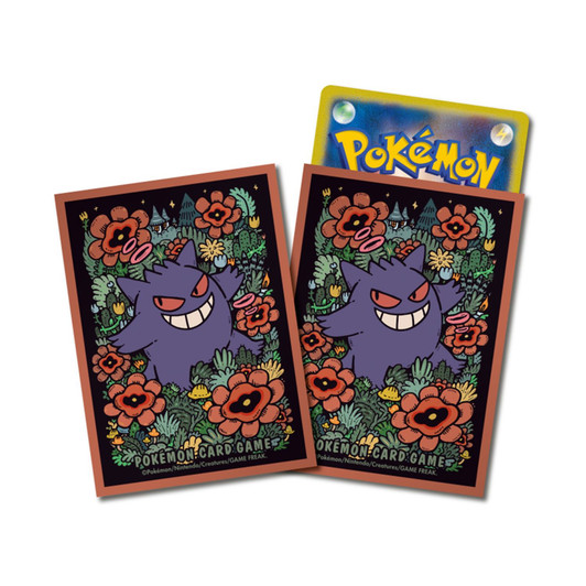 Pokemon Center Original Pokemon Card Game Deck Sleeves Premium Gloss Gengar Orange