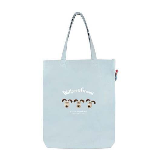T's Factory Wallace And Gromit Peeking Tote Bag Face