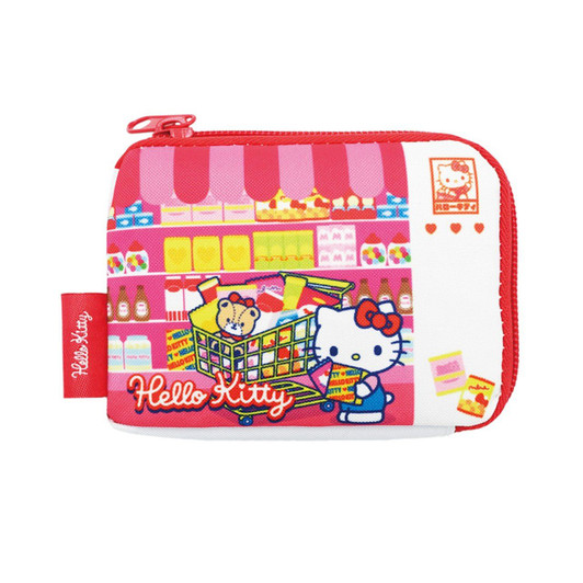 OST SR Runrun Shopping Eco Bag With Pouch Hello Kitty