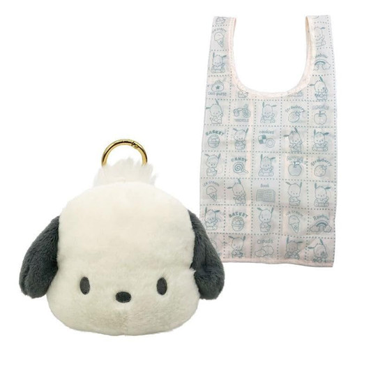 Nakajima Sanrio Plush Eco Bag Muted Retro Pochacco
