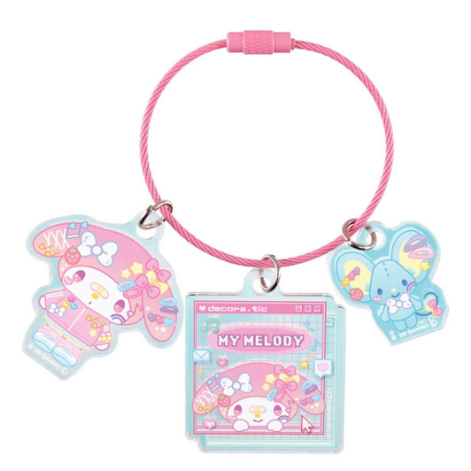 T's Factory Sanrio Aurora Wire Keyring Decora Chic My Melody