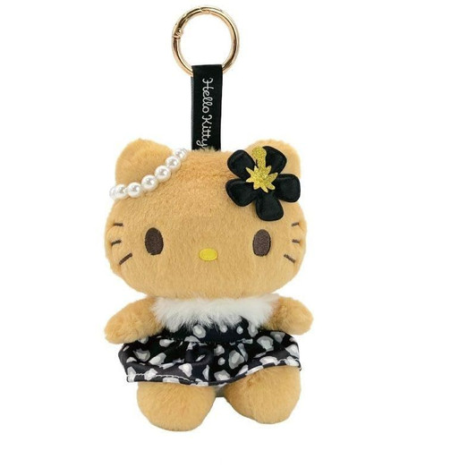 Nakajima Sanrio Sun Tanned Leopard Hello Kitty Black