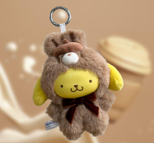Nakajima Sanrio Fine Face Mini Latte Bunny Pompompurin