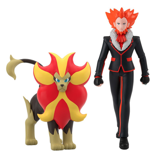 Pokemon Center Original Pokemon Center Original Pokemon Scale World Kalos Region Lysandre & Pyroar