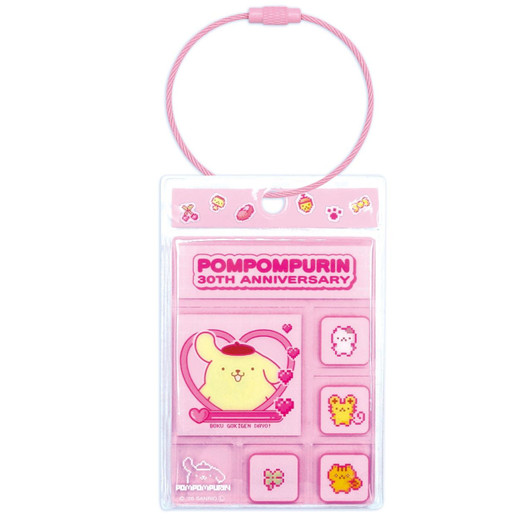 OST Pompompurin Thirtieth Tile Key Holder Pink