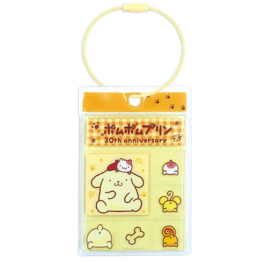OST Pom Pom Purin 30Th Tile Key Holder Yellow