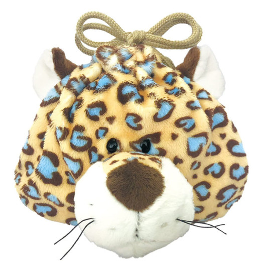 Entrex NICI Blue Leopard Figure Face Pouch