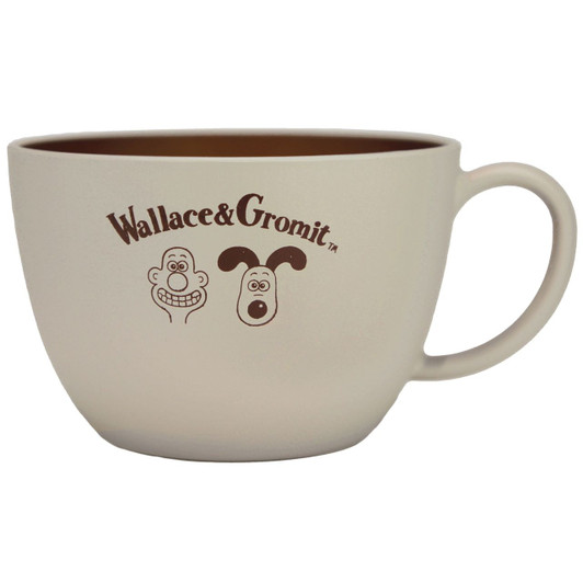 T's Factory Wallace And Gromit Wood Grain Cup Gray