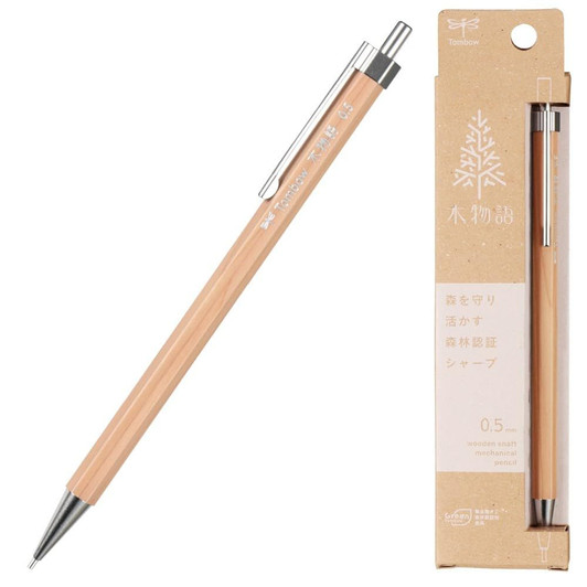 Tombow Wood Story Mechanical Pencil Natural DHA-151A