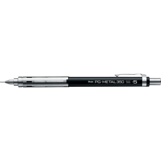Pentel Drafting Mechanical Pencil PG-METAL350 Black PG315-A