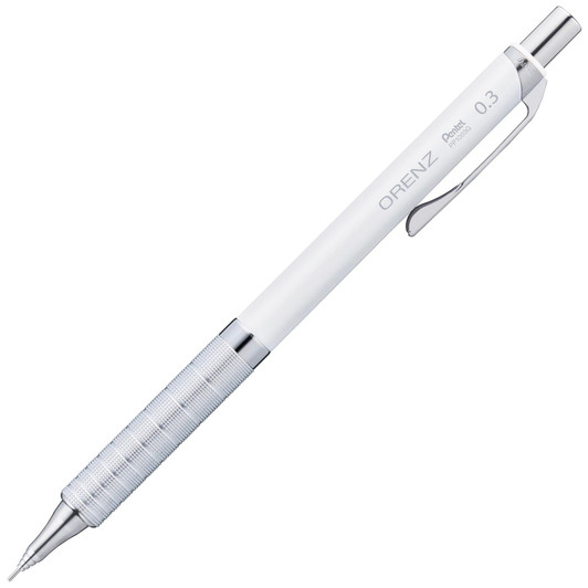 Pentel Mechanical Pencil Orenz Metal Grip White Barrel XPP1003G2-RW
