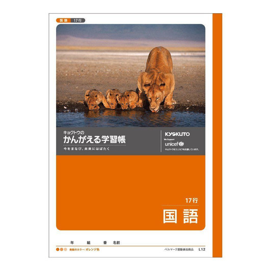 Other Kyokuto Thinking Study Notebook Japanese 17 Lines L12 For Japanese Writing Practice 