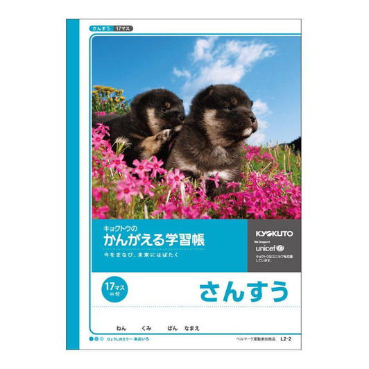 Other Kyokuto Thinking Study Notebook Math 17 Grid L2 For Japanese Writing Practice 
