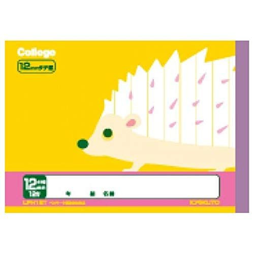 Kyokuto College Animal Study Notebook Half Notebook 12 Lines 12Mm Vertical Ruled LPH12T