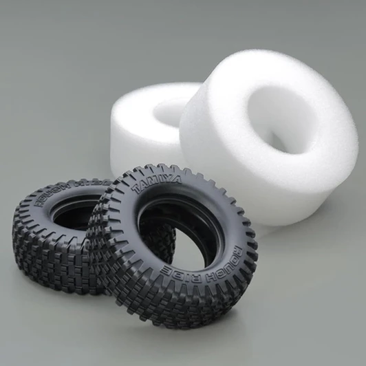  Tamiya 51717 (SP1717) Rough Ride Block Pin Tire With Inner Sponge 2 Pc 