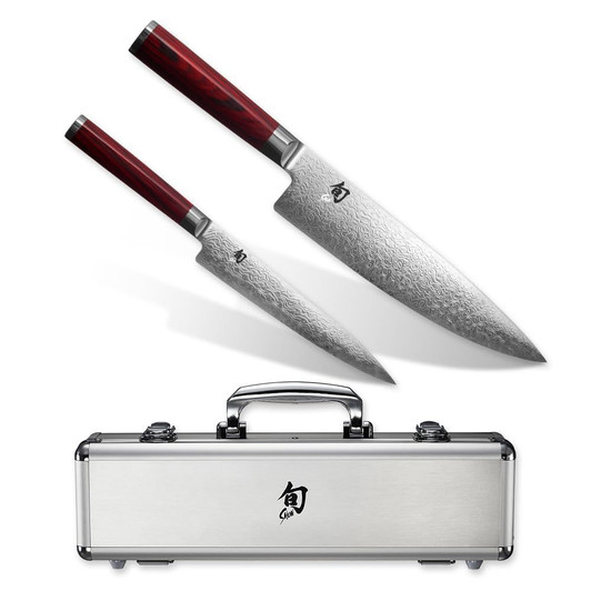 KAI Shun Kohen Two Piece Knife Set With Case Premium Anniversary Set BC0919