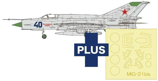  Platz 1/48 MiG-21 bis Fishbed L Blue 40 w/ Masking Seals Plastic Model 