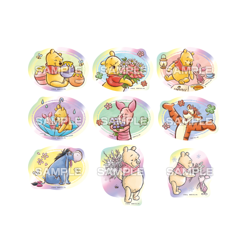 Winnie the Pooh Character Cut Sticker Gum Full Box