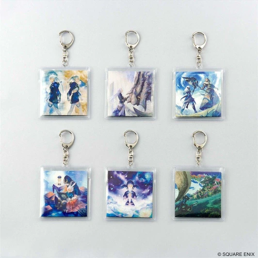  Square Enix Final Fantasy XIV Music Collection Keychain Vinyl Series Vol.2 BOX (6pcs) 