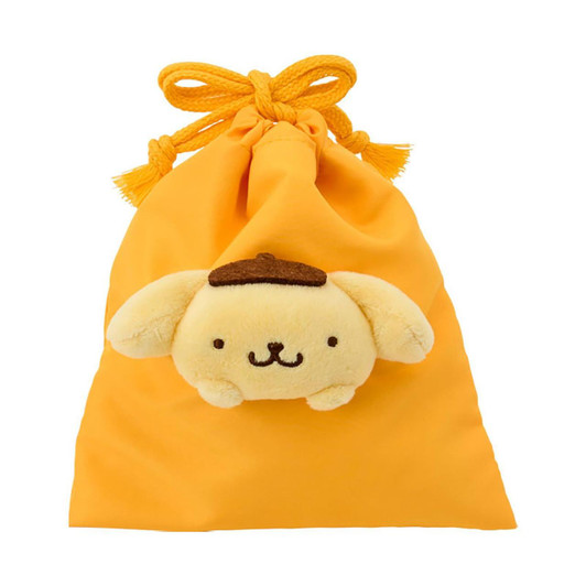  Sanrio PomPom Purin Drawstring Pouch With Mascot 144339 