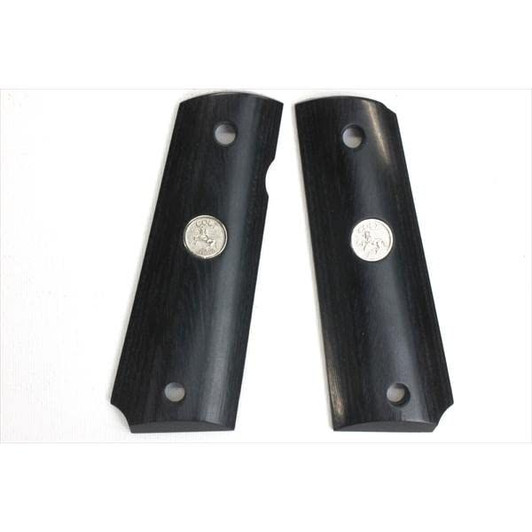 Wood Grip Government .45 Auto Medal Black