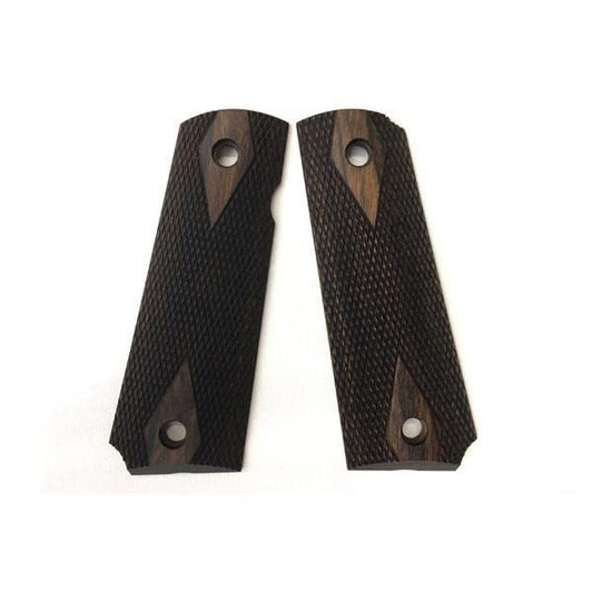 Wood Grip M45CQP DOC Diamond Checker Dark Brown