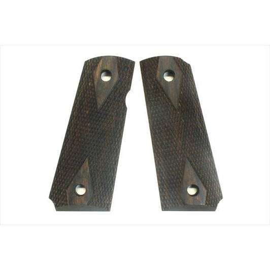 Wood Grip V10 Ultra Compact Checker Dark Brown