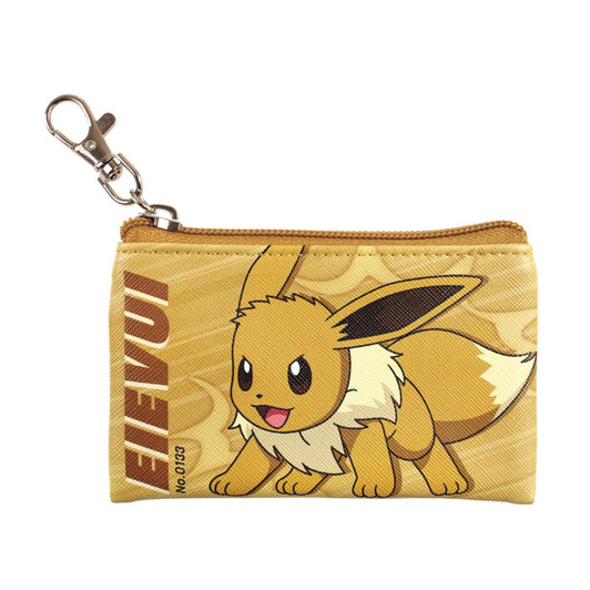 T's Factory Pokemon Flat Mini Pouch Smash Color Eevee