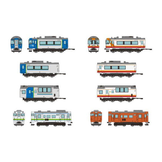 Tetsu Colle Pocket 4th Edition Hokkaido Diesel Railcar Collection Box of 10 (N scale)