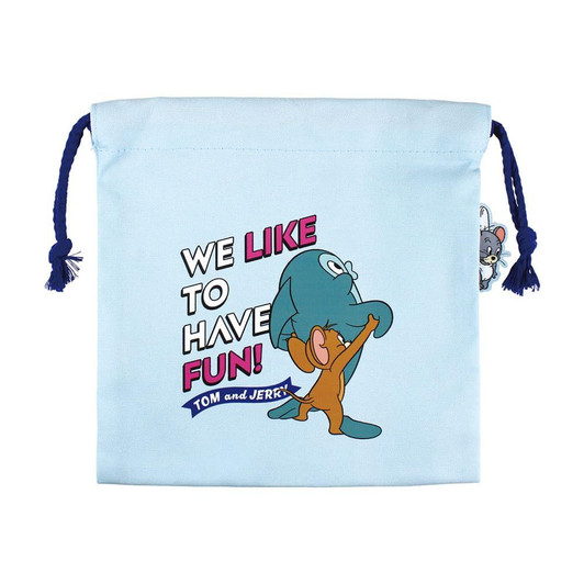 T's Factory Tom And Jerry Peeking Drawstring Pouch Fish