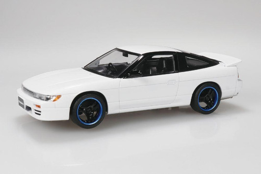  Aoshima Rakupla Snap Car Nissan SilEighty Custom White Plastic Model 