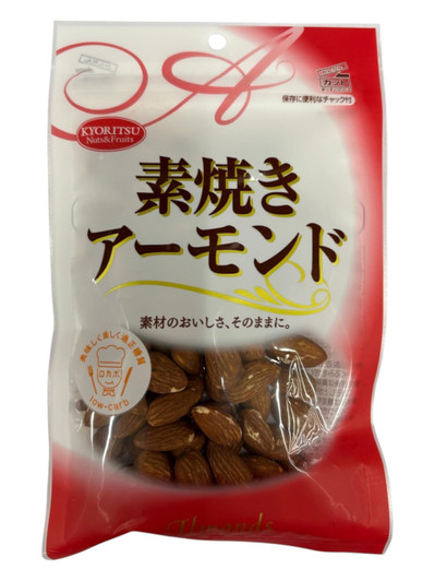 Dry Roasted Almonds With Resealable Zipper Kyoritsu Foods